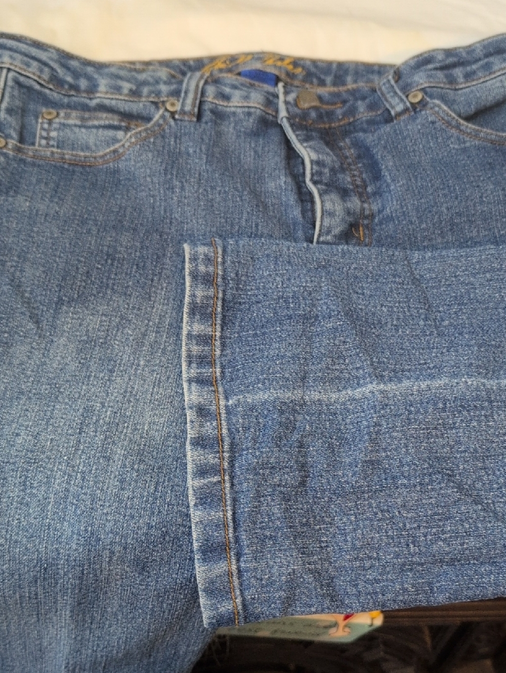 bill blass Women's Blue Boot Cut Jeans